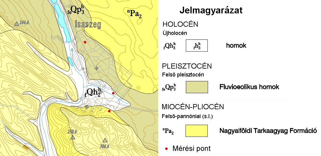 Vizsgált terület Isaszeg Forrás: