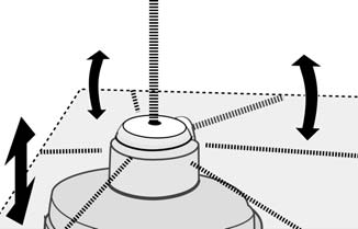 4c A bekapcsolás után ( gomb) nyomjuk meg a (4c) gombot addig, amíg a Z-LED ki nem gyullad.a készülék még ekkor is a kibillenés-funkció üzemmódban van.