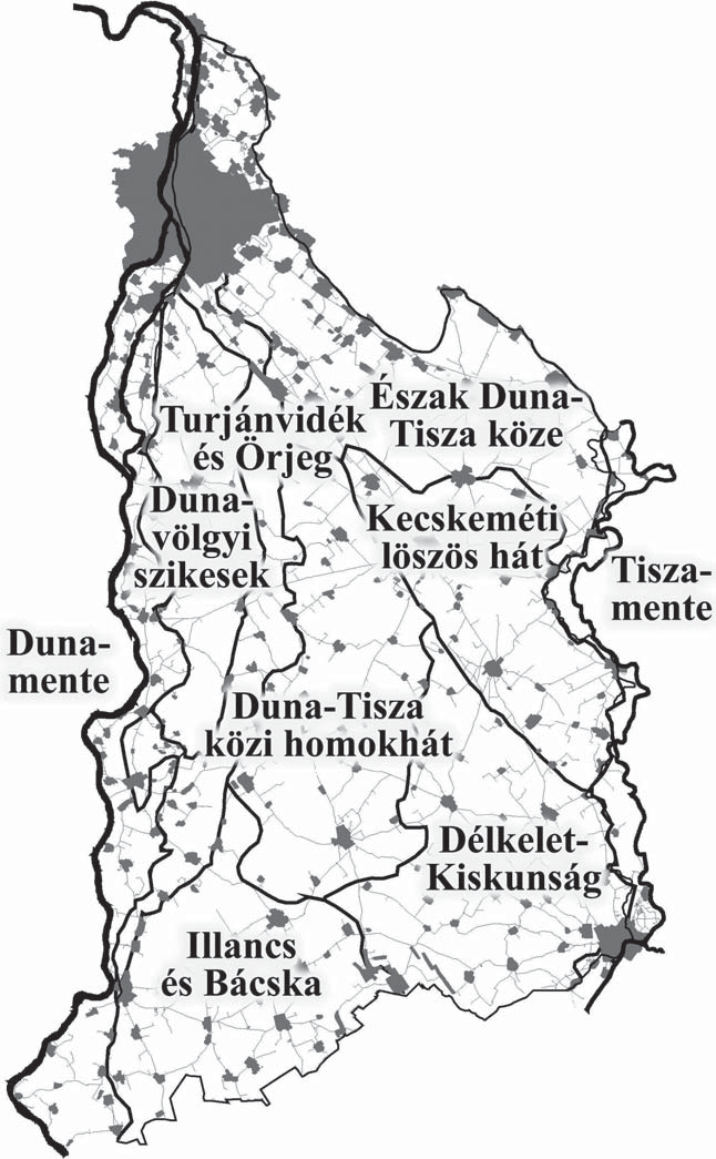 Száraz homoki élőhelyek a Duna Tisza közén a 18. századtól napjainkig 387 1. ábra.