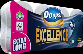 Vegyiáruk Ooops! Classic papír zsebkendő 10x10db 3 rétegű Sensitive Ooops! Maxi papírtörlő 1 tekercses 2 rétegű Ooops! Duo XXL papírtörlő 2 tekercses 2 rétegű Ooops!