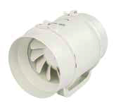 ALACSONY PROFIL Klasszikus centrifugális ventilátor Csőbe építhető centrifugális ventilátor Házba épített ventilátor Vegyes áramlású MIXVENT-TD Az alacsony profilú MIXVENT-TD ventilátorok a