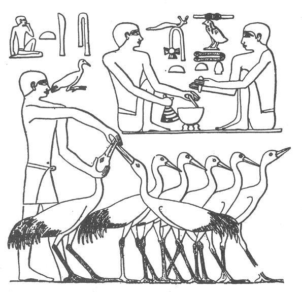 Az egyiptomi faliképeken a tárgyak minden részlete a legjellemzőbb irányból