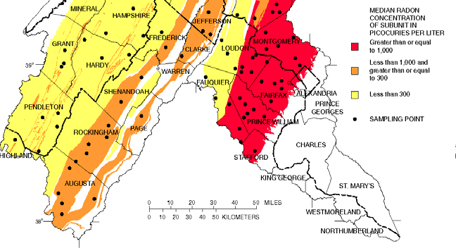 Radioaktív lakótársunk, a radon 20 Geológiai radonpotenciál Kategóriák: alacsony, közepes,