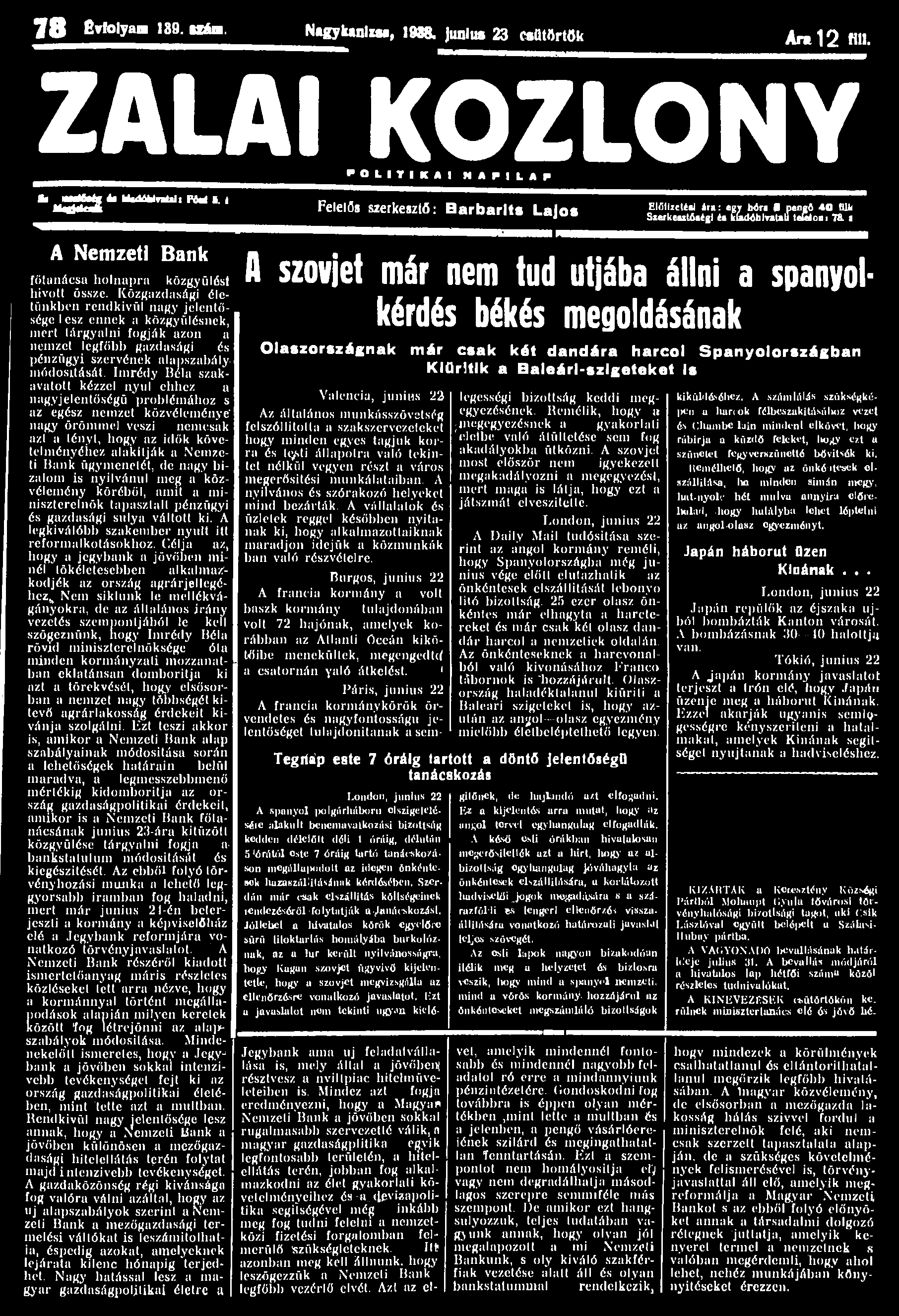 7 8 Cvfolyam 139. Mám. Nagylwnlis*, 1918. Junius 23 csütörtök Ar«12 "11.