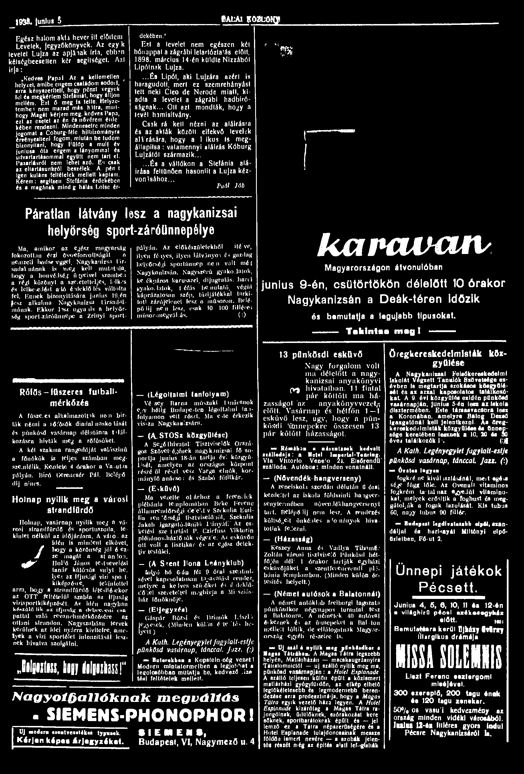 _ 931 unlu» B BALAl B02U0KJ Egész halom akl i hever ill elöltem Levelek, iegyzokonyvck. Az egy k levelei Lujza az apjliak irta, cbb?n kélsógbeeaellen kér segilségel. Azl Írja:.