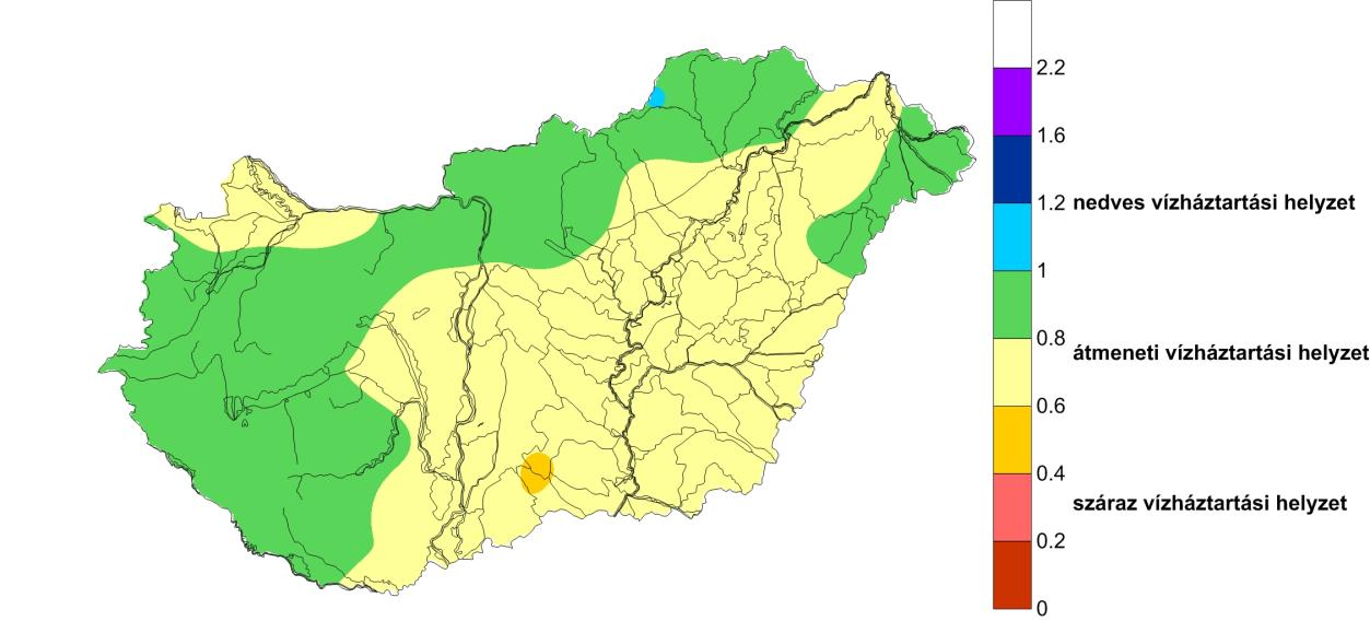 Az átlagosnál szárazabb szeptemberi időjárás esetén GVM Átlagosan csapadékos