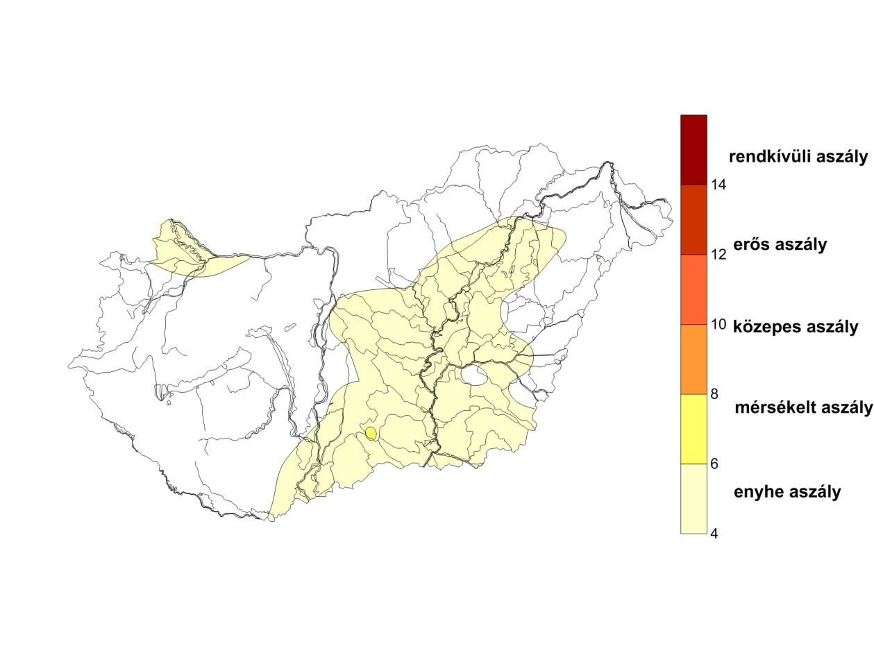 Az aszályindex 2016. évi értékeinek előzetes értékelése Az aszályindex 2016 évi értékei közül, melyek a 2015. október 2016.