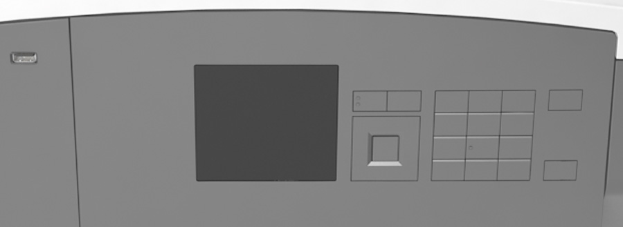 Az MS810n, MS810dn, MS811n, MS811dn, MS812dn használata 43 A kimeneti bővítő az egyetlen kiegészítő, amely a nagy kapacitású kimeneti bővítő tetejére helyezhető.