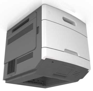 A MS810de használata 83 A MS810de használata Információk a nyomtatóról Nyomtatóbeállítások Alapmodell 1 Normál rekesz 2 A nyomtató vezérlőpanelje 3 Többcélú adagoló 4 550 lapos normál tálca (1.