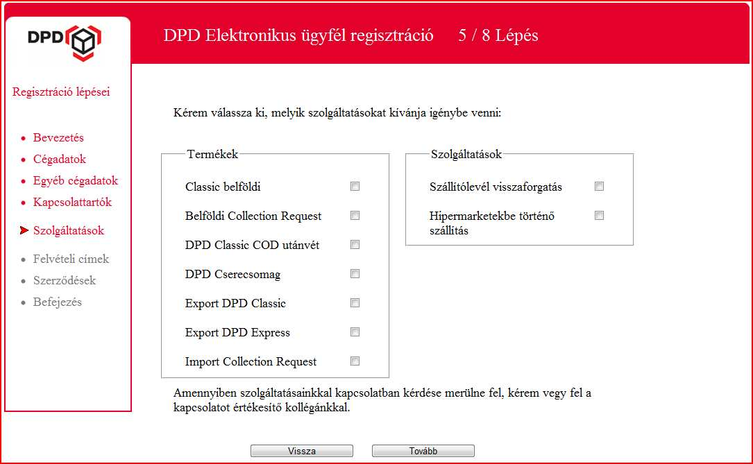 Felhasználói kézikönyv DPD Elektronikus regisztráció. Revision Szentesi  János Szentesi János - PDF Ingyenes letöltés