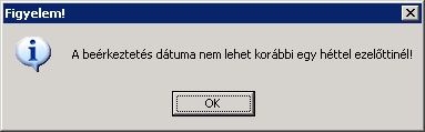 5.2. Új gépjármű beérkeztetés Beérkezés dátuma nem módosítható Új gépjármű beérkeztetés modulban az Új gépjármű telepre érkeztetésének felvitele ablakban az Érk.