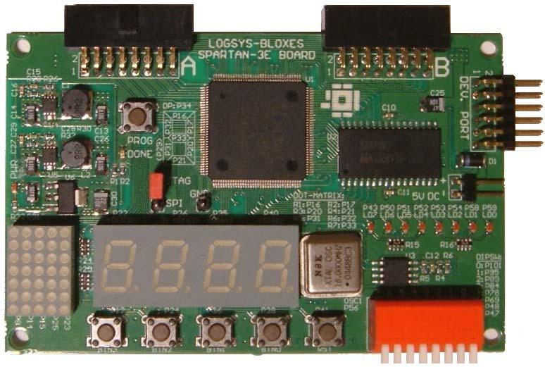 III. 1. 2. Logsys Panel A szakdolgozatom elkészítéséhez a Logsys Spartan-3E FPGA kártyát használtam. A 3.4.