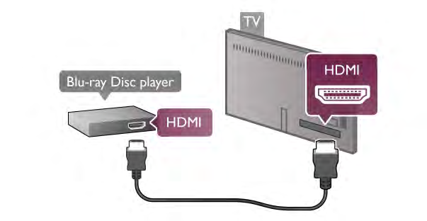 Ha a házimozirendszer nem rendelkezik HDMI ARCcsatlakozással, használjon külön optikai audiokábelt a TV hangjának házimozirendszerre küldéséhez. Válassza a TV-beállítások > Hang > Audiokimenet id!