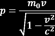 15 A relativisztikus tömeg és impulzus (15) Az m 0 a tömegpont nyugalmi tömege.