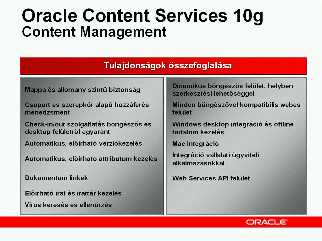 Oracle Content DB