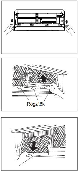 A készülék tisztítása Tisztítás előtt a berendezést ki kell kapcsolni és áramtalanítani! A beltéri egység és a távirányító tisztítása: Száraz ronggyal töröljük le a beltéri egységet és a távvezérlőt.
