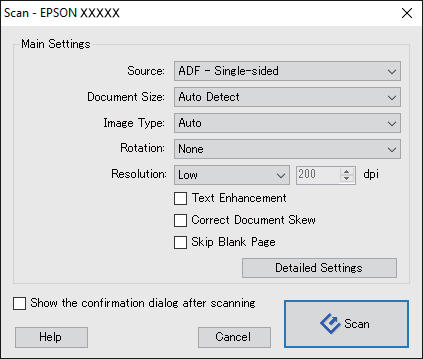 Alapszintű beolvasás Windows 7/Windows Vista/Windows XP Kattintson a Start gombra, majd válassza a Minden program vagy Programok > Epson Software > Document Capture