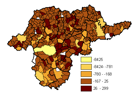 Természetes szaporodás / fogyás B-A-Z