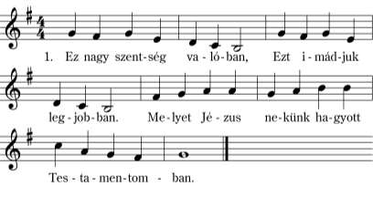 AZ I. OLTÁRNÁL Az első oltárhoz érve, a Szentséget az oltárra teszi, háromszor megtömjénezi, majd térdet hajtva mondja: P: Krisztus Királyt, Urunkat, aki jelen van a kenyér színe alatt!