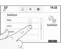 14 Alap működtetés következő lesz: "... válassza a(z) <gomb neve/>/<elem neve> elemet".