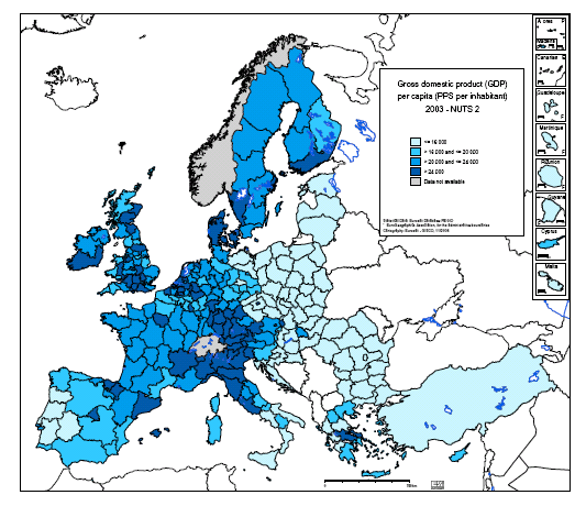 Regionális különbségek az Európai