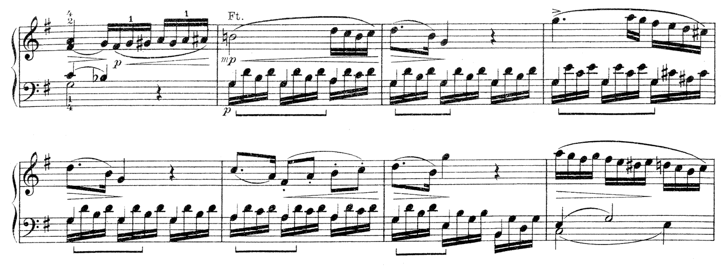 48 LIV. évfolyam, 1. szám, 2016. február Magyar Zene 9. kotta. Mozart: C- dúr szonáta K. 545, II. tétel, 45 55. ütem Bartók közreadásában. (NB.