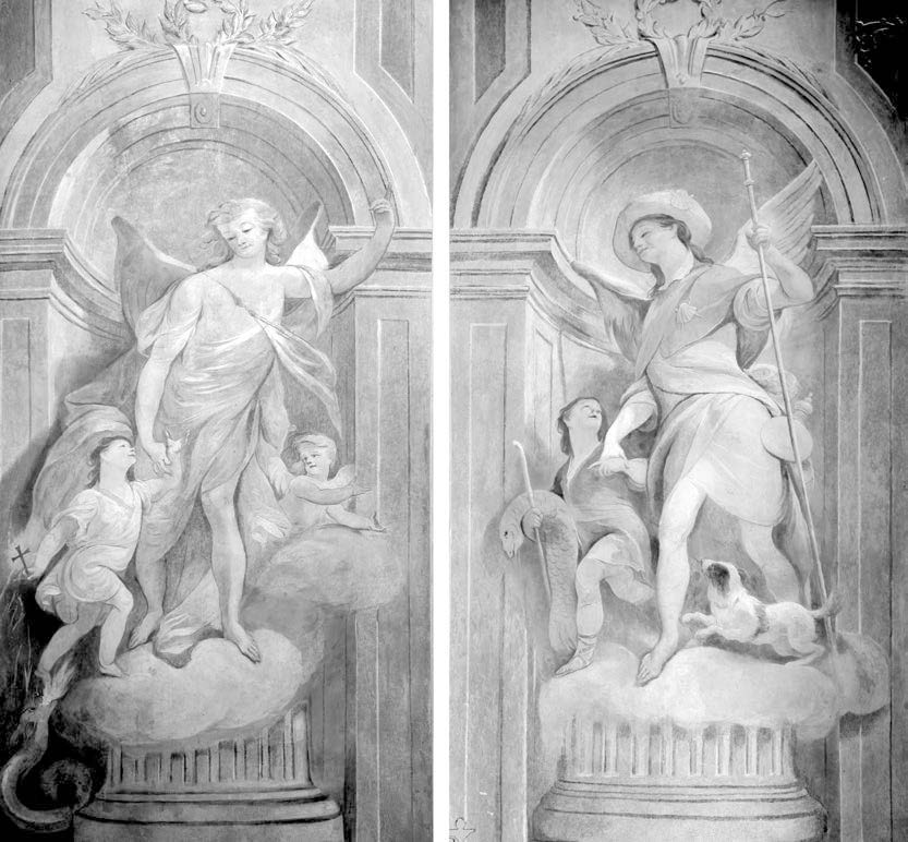 325 tanulmányok 7. kép. Ifj. Josef Winterhalder: Őrangyal, Tóbiás és Rafael, 1800.