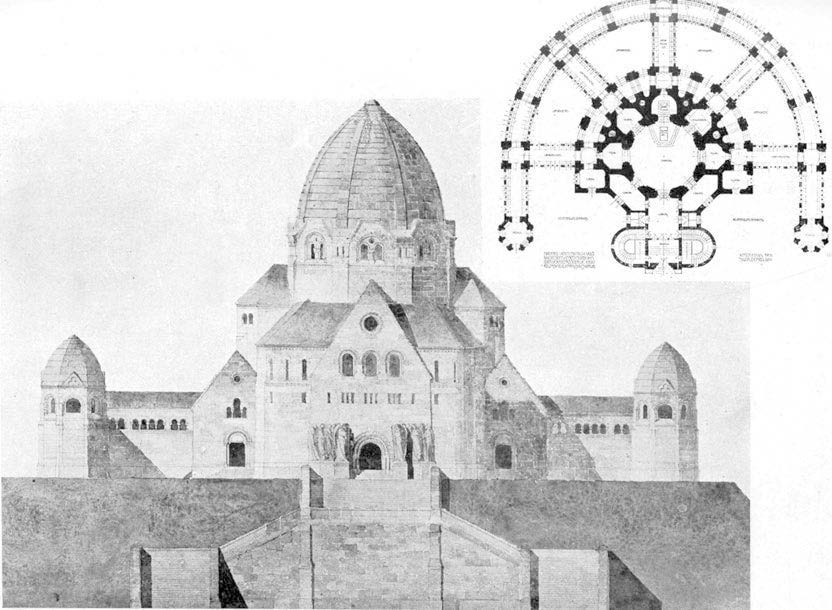 348 tanulmányok 3. kép. Jánszky Béla: Crematorium (szigorlati rajz), 19