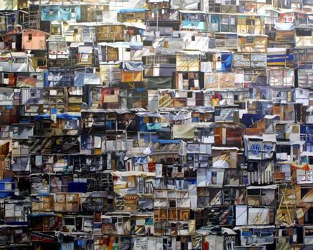 Favela, ahogy a festő
