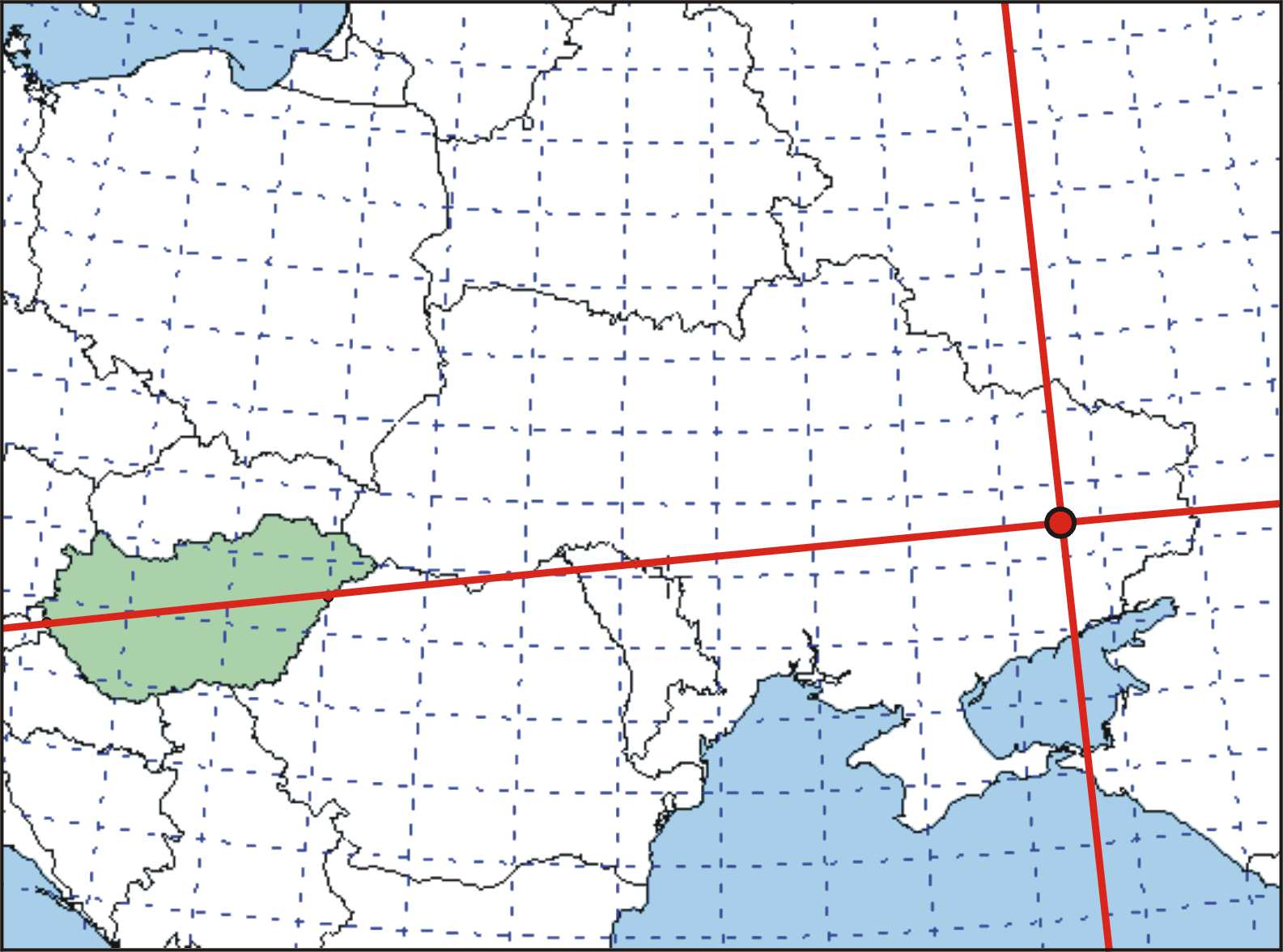 6.2. Az EOV vizsgálata 57 Ezt a λ 0 -t persze úgy kell érteni, hogy az eredeti (gellérthegyi) kezdőmeridiánhoz képest ennyivel kell keleti irányban elmozgatni a kezdőpontot.