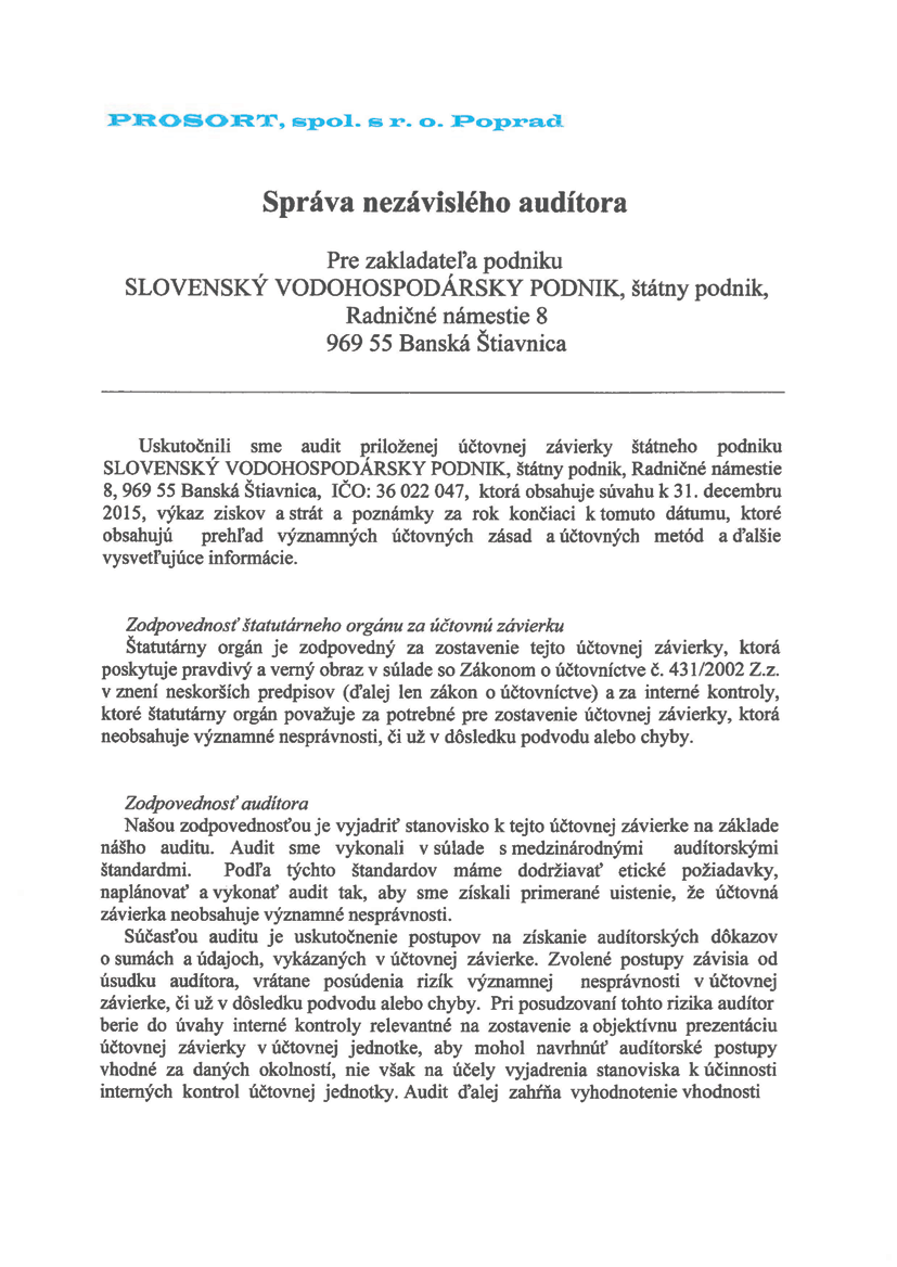 50 Výročná správa 2015