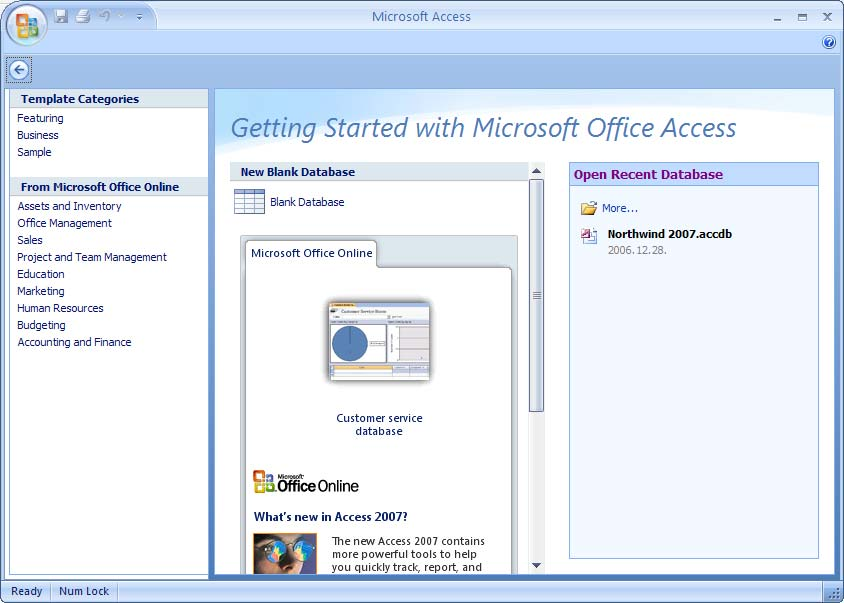 Adatbázis-kezelési újdonságok a Microsoft Access 2007- ben A Microsoft Office 12 programjainak újdonságait bemutató sorozatunkban eljutottunk az utolsó olyan alkalmazásig, amelynek felhasználói