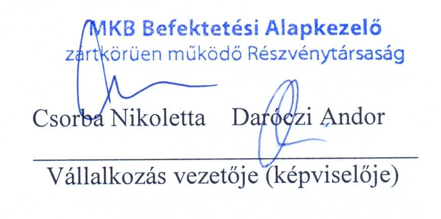 2011. április 1-étıl Csorba Nikoletta az Alapkezelı vezérigazgatója, Daróczi Andor Pál vezérigazgató-helyettes, munkakörébe tartozik a kereskedési igazgatói feladatok ellátása is. Dr.