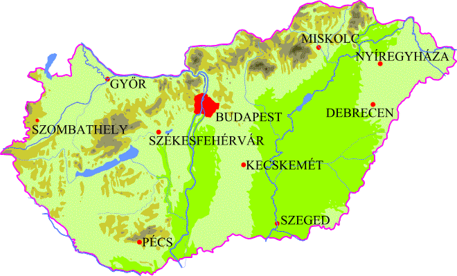MAGYARORSZÁG TÍZ LEGNAGYOBB VÁROSA Forrás: KSH, 2012 Város Népesség [fő] Budapest 1 740 041 Debrecen 207 594 Szeged 170