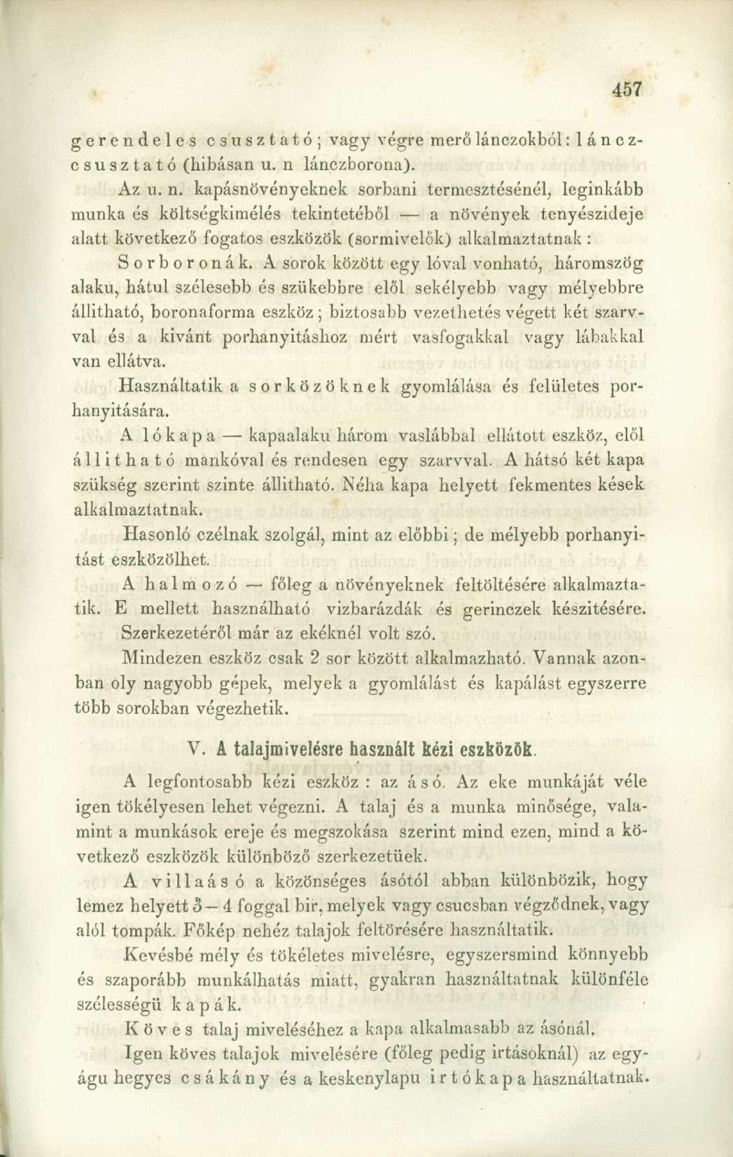 gerendeles csúsztató; vagy végre merő lánczokból: 1 á n 