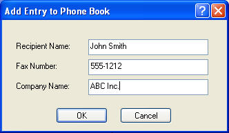 2. Az Add Recipients from Phone Book (Címzettek hozzáadása telefonkönyvből) párbeszédpanelen kattintson az Edit Phone Book (Telefonkönyv szerkesztése) gombra.