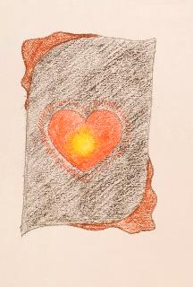 A 40. ábrán látható szív az egyszerű megjelenítés ellenére igen részletesen kifejezi rajzolójának, egy 14 éves lánynak az érzelmeit.