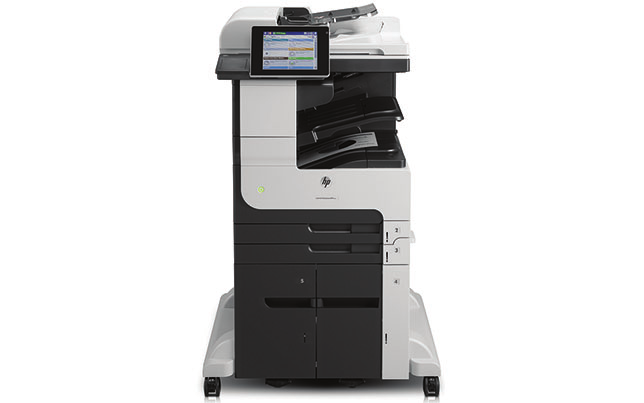 Terméknézetek HP LaserJet Enterprise 700 MFP M725z: 1. 100 lapos automatikus lapadagoló 2.