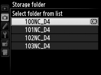 Select Folder from List (Mappa kiválasztása listából) 1 Válassza a Select folder from list (Mappa kiválasztása listából) lehetőséget.