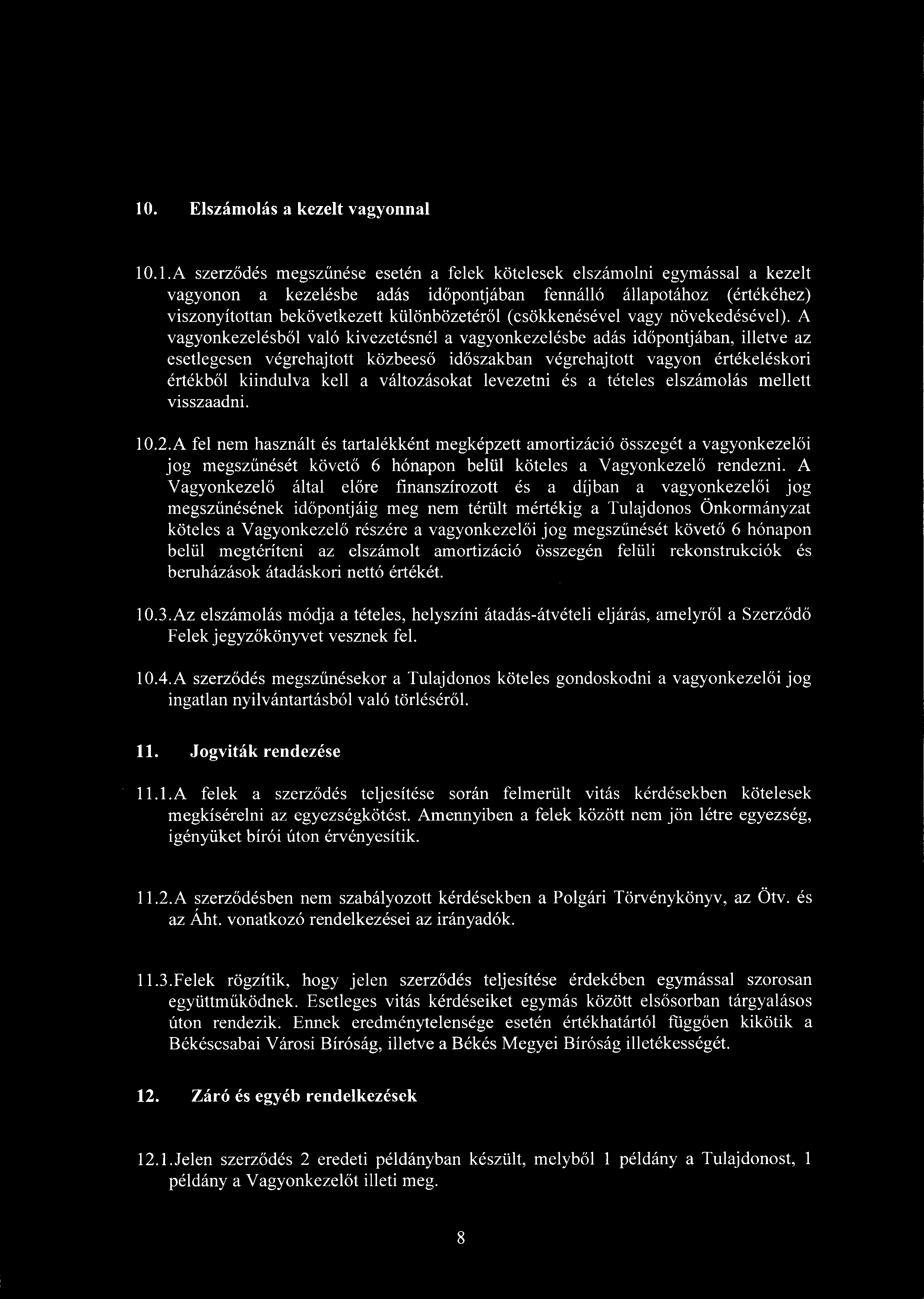 Elszámolás a kezelt vagyonnal 1.