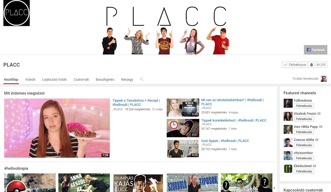 www m. total PLACC A PLACC az első magyar collab csatorna, amely a YouTube-on gyűjti össze a hazai videoscene legnépszerűbb arcait.