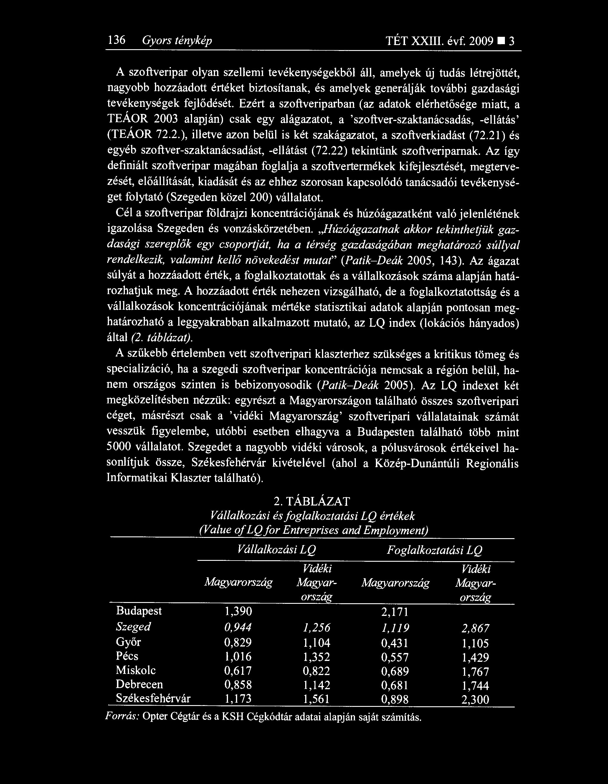136 Gyors ténykép TÉT XXIII. évf.