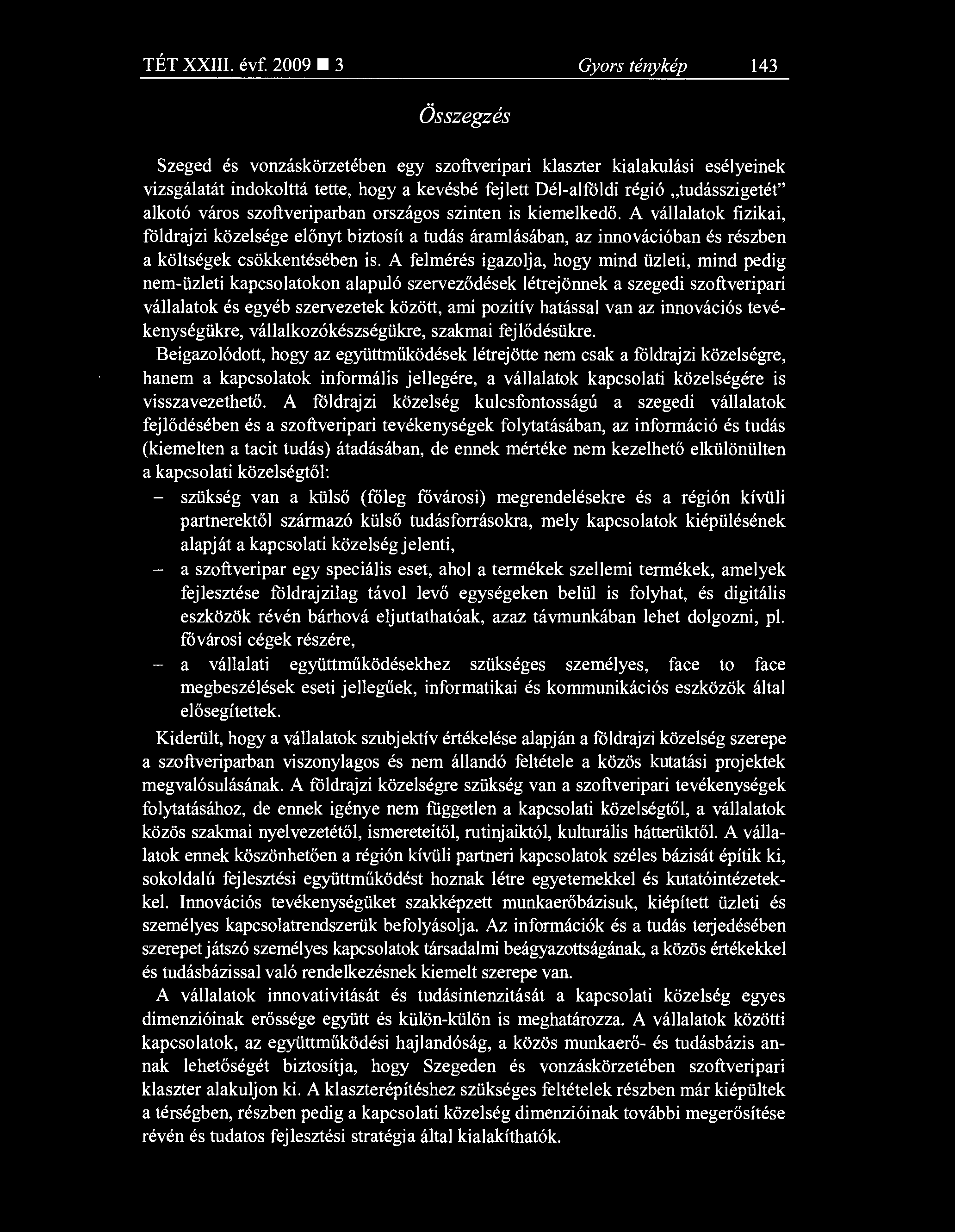 TÉT XXIII. évf.