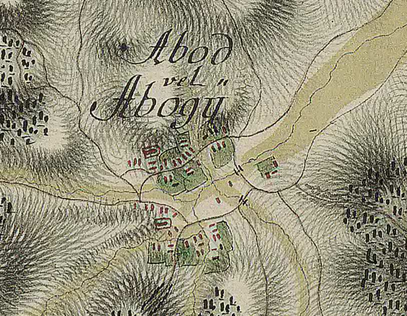 Hornyák Gyula: Abod, ahol a királynak kútja van. 4 7 Abod katonai leírása Az első katonai felméréshez (1782-1785) készült országleírás fontos katonai, gazdasági, hadseregellátási stb.