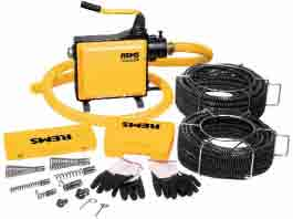 REMS Cobra 22/32 Elektromos csőtisztító gépek REMS Cobra 22 Set. Elektromos csőtisztító gép, Ø 20 150 mm csövekhez.