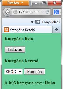 Kategória keresés B-verzió (1) A