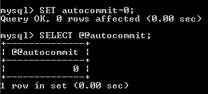 Autocommit mód SELECT