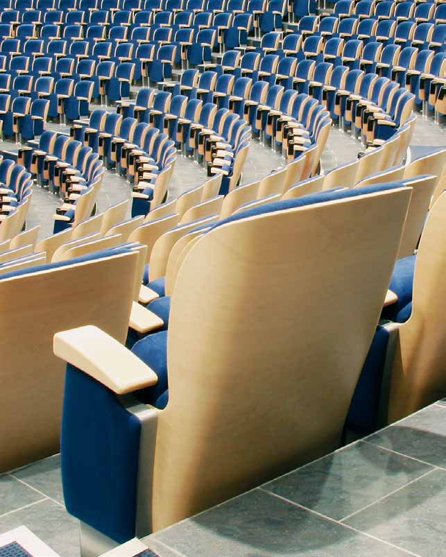 Ülésrendszer megoldások Forum Seating Oktatási elõadótermek, mozi és színház termek, stadion