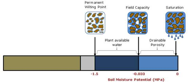 Az aszály és a vízhiány pontos értékekkel meghatározható A talajnedvességben mutatkozó hiány számszerűsítése Telítettségi százalék: AW% = SM WP FC WP AW, a talaj telítettsége, hasznosítható