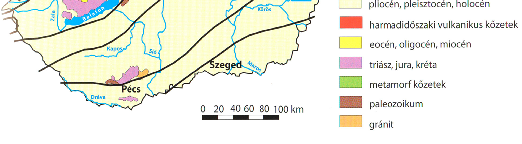 MAGYARORSZÁG A KÁRPÁT-MEDENCÉBEN A földrajzi-földtani adottságok meghatározóak a kőzet előfordulások eloszlásában és elhelyezkedésében.